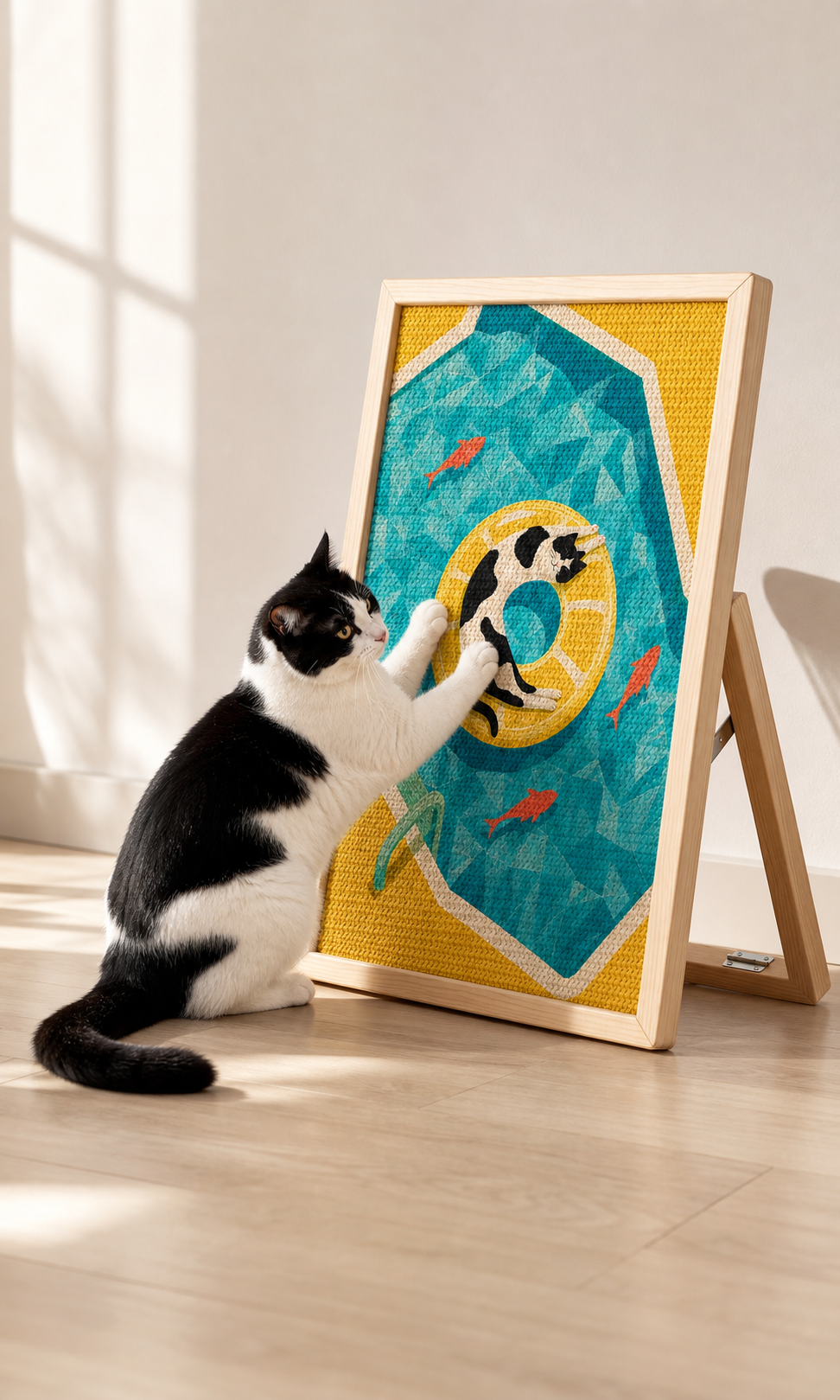 Lemon Pool Framed Cat Scratcher