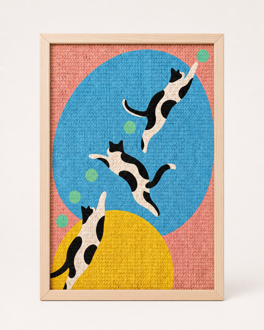 Bubble Parade Framed Cat Scratcher