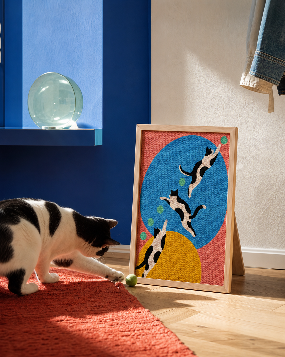 Bubble Parade Framed Cat Scratcher