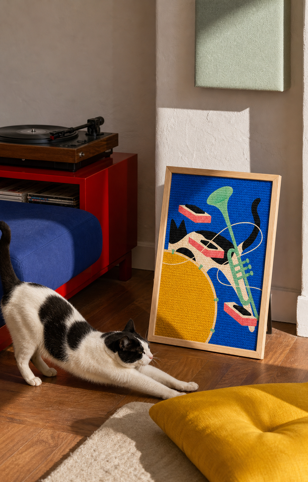 Quiet Orchestra Framed Cat Scratcher