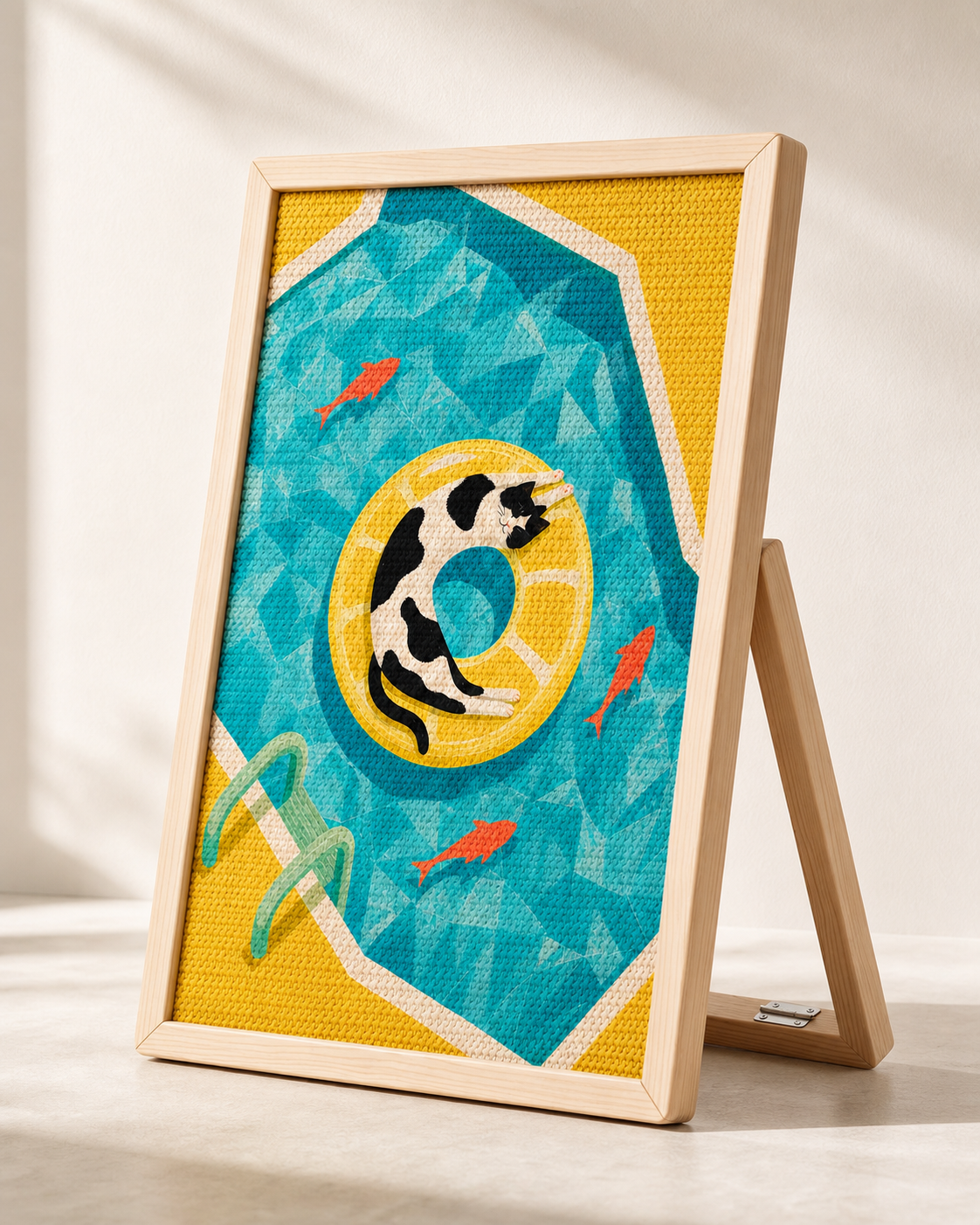 Lemon Pool Framed Cat Scratcher
