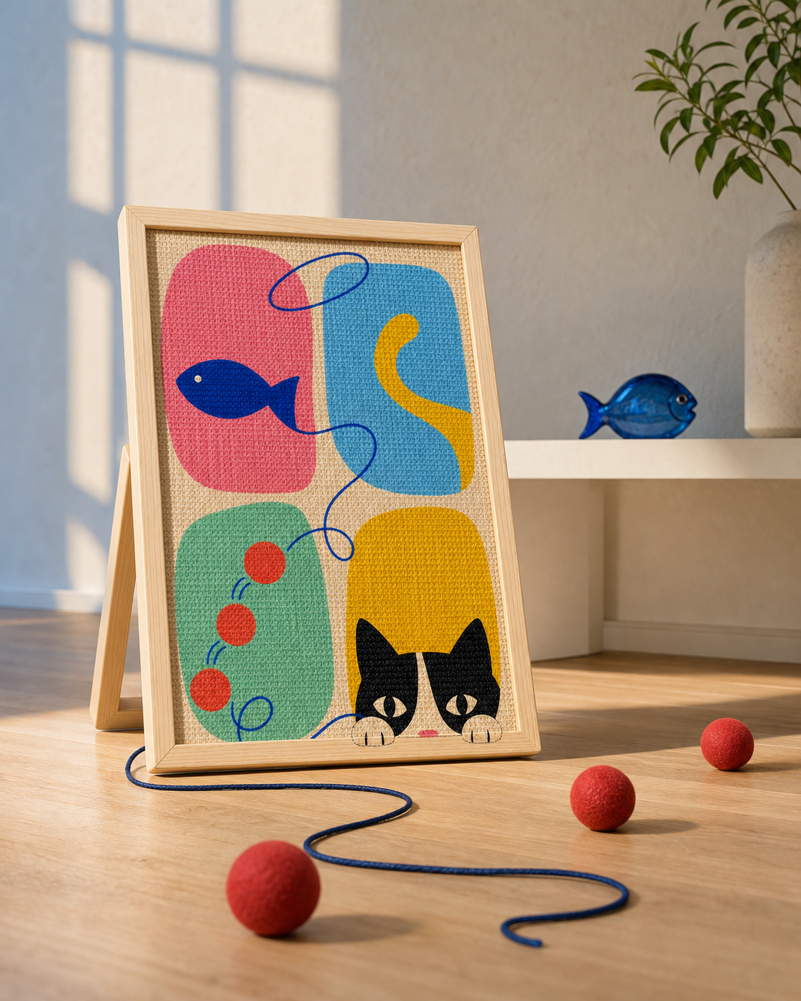Play Windows Framed Cat Scratcher