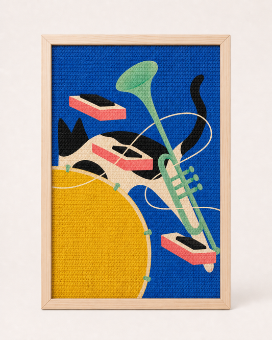 Quiet Orchestra Framed Cat Scratcher