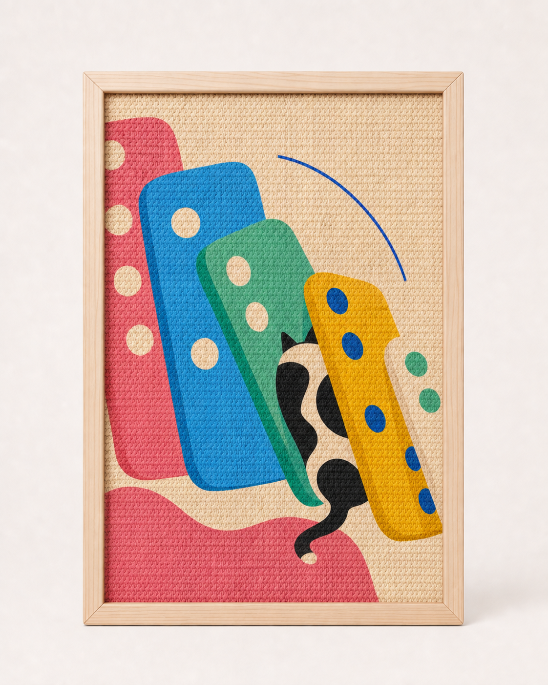 Domino Nap Framed Cat Scratcher