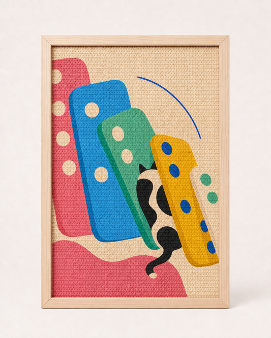 Domino Nap Framed Cat Scratcher